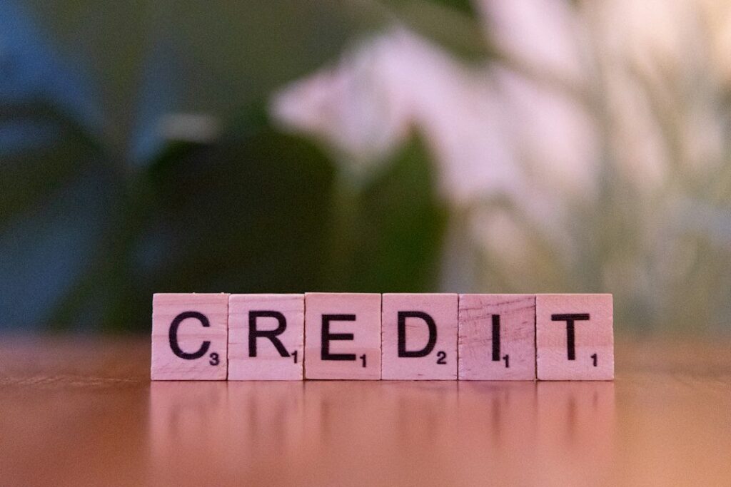 Pessoa analisando relatório de crédito e pontuação de score no computador